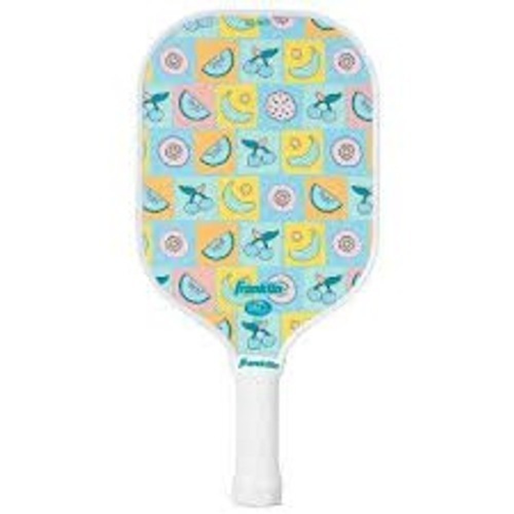 Franklin Sports Kids Pickleball Paddle Fruit Pattern Blue Yellow Multi Color
